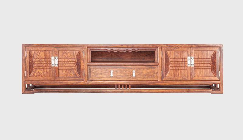 钦州刺猬紫檀电视柜低柜现代中式全实木电视柜客厅高低柜